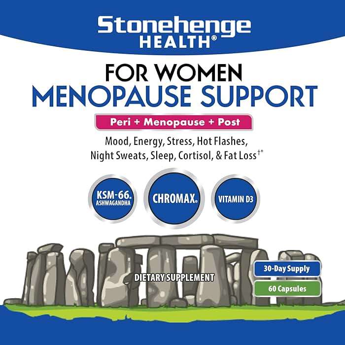 Stonehenge Health for Women Menopause Support for Peri + Menopause + Post - Mood, Energy, Stress, Hot Flashes, Night Sweats, Sleep & Cortisol, Chromax Chromium, Vitamin D3, KSM-66 Ashwagandha - Image 8
