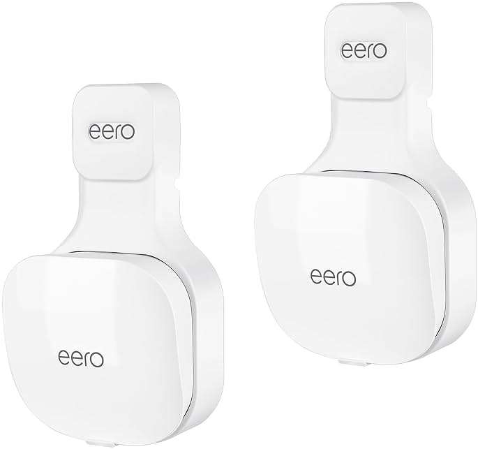 Wall Mount Holder Only for eero Mesh WiFi Router, (NOT Compatible with eero 6/ eero 6+/ eero Pro/eero Pro 6E), Perfect for Storing Power Cords and Plugs - Image 1