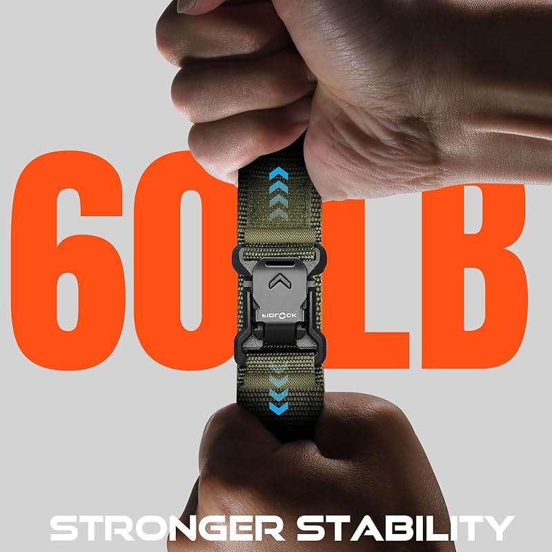 Bandletic R-Steel Silicone Band Compatible with Apple Watch Ultra 2/Ultra Band 49mm/46mm/45mm/44mm/42mm(3/2/1) + Fidlock R-Nylon Magnetic Band - Image 8