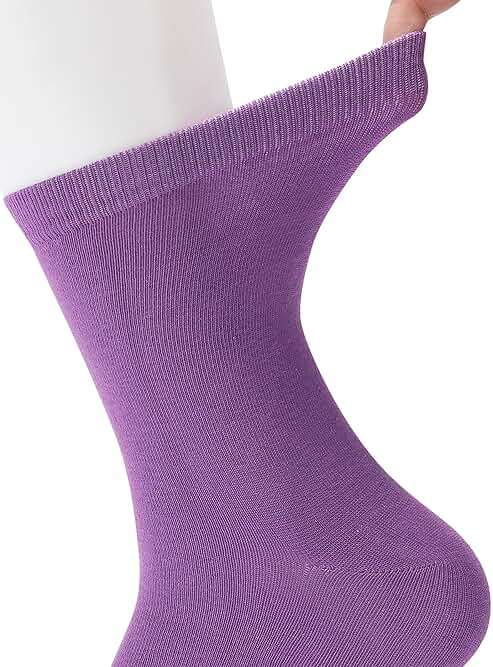 Forony Mens Dress Socks Anti Odor Combed Cotton Quick Dry Moisture Wikcing Size 8-13 Socks - Image 6
