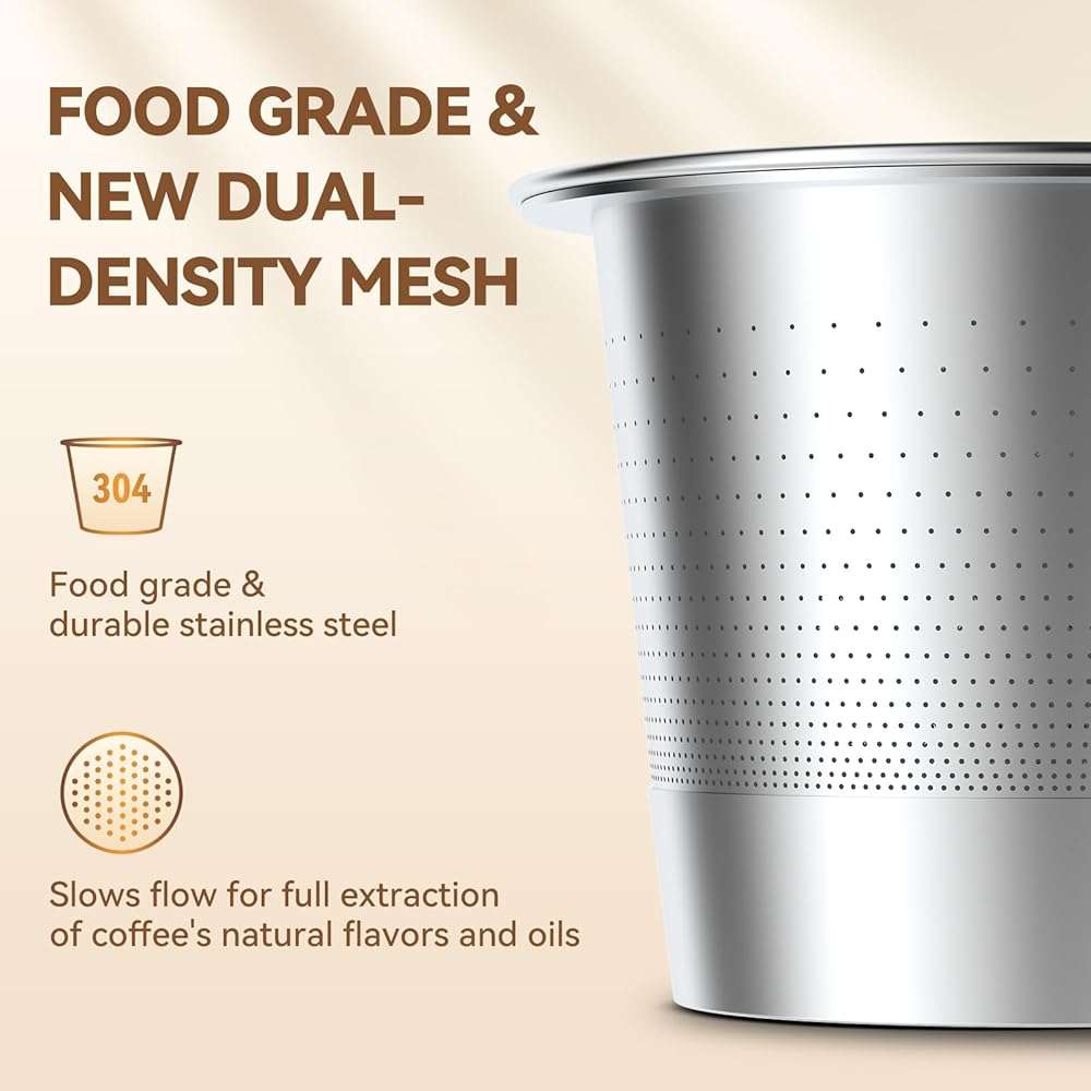 CAPMESSO Reusable K Cups Coffee Pods for Keurig 1.0: Stainless Steel Refillable K Cup - Reusable Coffee Filter for Keurig 1.0 Coffee Maker, Permanent, Eco-Friendly, Innovative Design(2 Pack) - Image 7