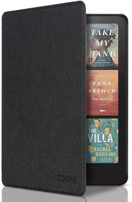 CoBak Case for Kindle Paperwhite 12th Gen 2024 (7") & Colorsoft Signature Edition - All New PU Leather Cover with Auto Sleep Wake Feature for Paperwhite Signature 2024 Released, Black - Image 1