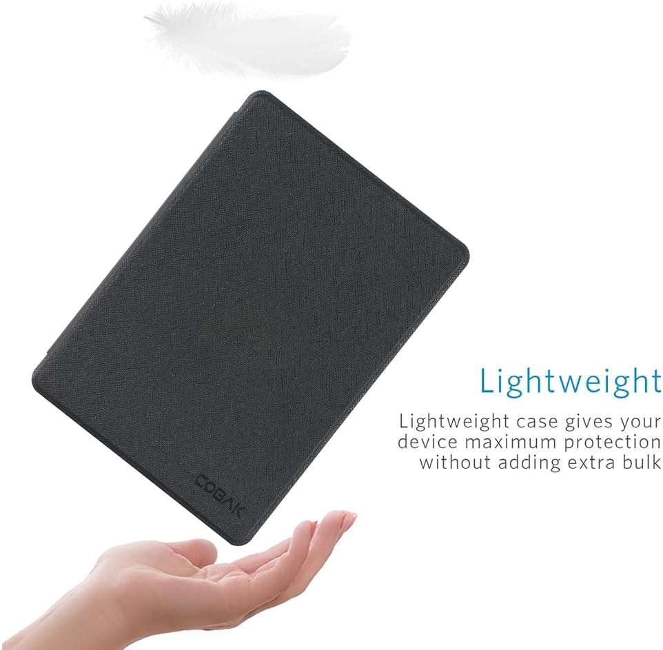 CoBak Case for Kindle Paperwhite 12th Gen 2024 (7") & Colorsoft Signature Edition - All New PU Leather Cover with Auto Sleep Wake Feature for Paperwhite Signature 2024 Released, Black - Image 5