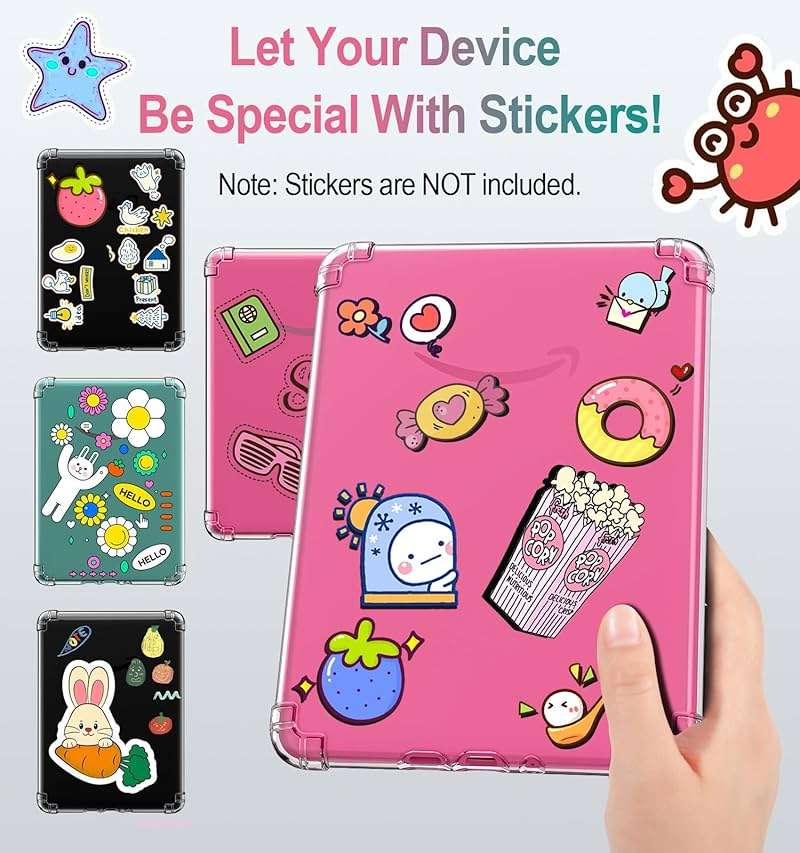 MoKo Case for All-New 7" Kindle Paperwhite (12th Generation-2024) and Kindle Colorsoft Signature Edition 2024, Ultra Thin Clear Flexible Transparent TPU Skin Bumper Back Cover Shell, Clear - Image 3