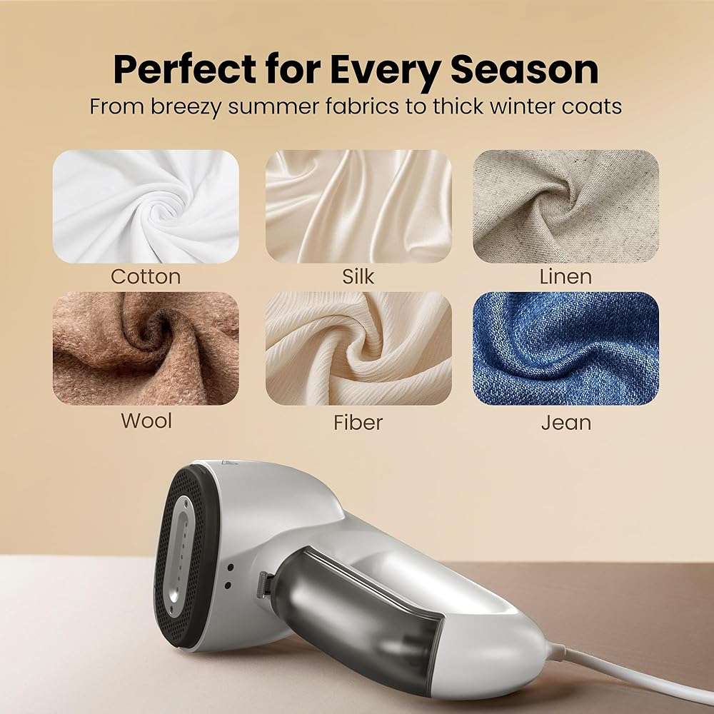 Neakasa Magic 1 Vacuum Steamer, Handheld Travel Garment Steamer for Clothes, 2300Pa Suction for Fabric Grip, Featuring Exclusive AirIron Technology (for 110-120V Use) - Image 6