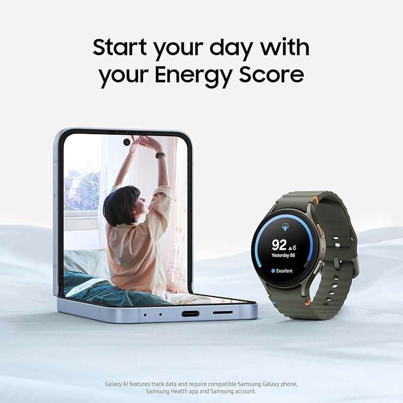 SAMSUNG Galaxy Watch 7 40mm Bluetooth Smartwatch w/Energy Score, Wellness Tips, Heart Rate Tracking, Sleep Monitor, Fitness Tracker, 2024, Cream (Renewed) - Image 3