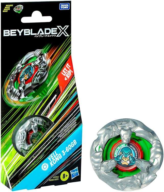 Beyblade X Yell Kong 3-60GB Booster Pack Set with Stamina Type Top; Authentic Takara Tomy Battle Tops Games/Toys for Boys and Girls 8+ - Image 1