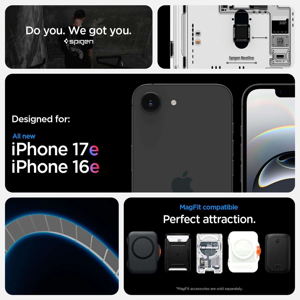 Spigen Ultra Hybrid MagFit Direct Digital Printing Case for iPhone 17e / 16e Case [Custom Design][Compatible with Magsafe] - Neo One - Image 2