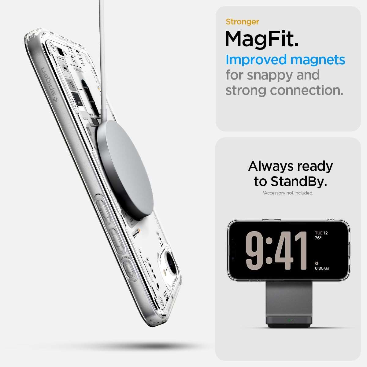 Spigen Ultra Hybrid MagFit Direct Digital Printing Case for iPhone 17e / 16e Case [Custom Design][Compatible with Magsafe] - Neo One - Image 4