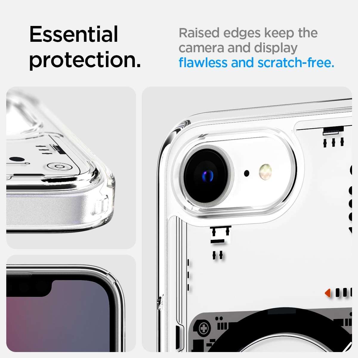 Spigen Ultra Hybrid MagFit Direct Digital Printing Case for iPhone 17e / 16e Case [Custom Design][Compatible with Magsafe] - Neo One - Image 5