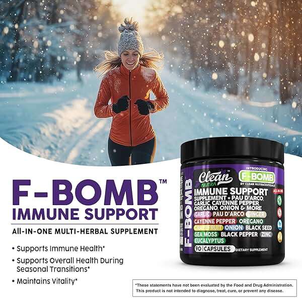 Organic Immune Support with PAU D'Arco Garlic Cayenne Pepper Oregano Ginger Grapefruit Onion Black Seed Sea Moss Black Pepper Zinc Eucalyptus Vitamin C Vitamin D Organic Soursop By Clean Nutra - Image 4