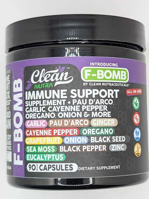 Organic Immune Support with PAU D'Arco Garlic Cayenne Pepper Oregano Ginger Grapefruit Onion Black Seed Sea Moss Black Pepper Zinc Eucalyptus Vitamin C Vitamin D Organic Soursop By Clean Nutra - Image 10