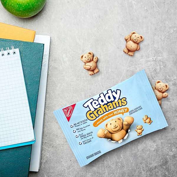 TEDDY GRAHAMS Honey Graham Snacks, 40 Kids Snack Packs (4 Boxes) - Image 6