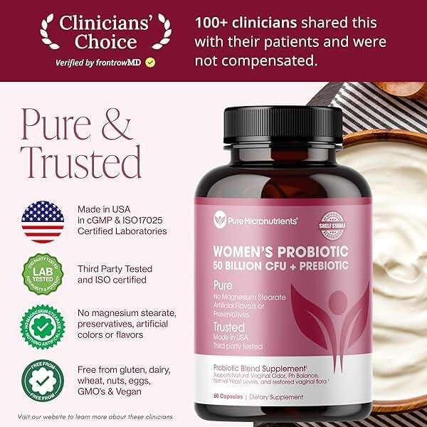 Pure Micronutrients pH Balance Vaginal Probiotics for Women - Odor & Itch Support - Vaginal Health Pills with Cranberry, Lactobacillus & Prebiotics - Feminine Wellness Daily Supplement - 60 Capsules - Image 2
