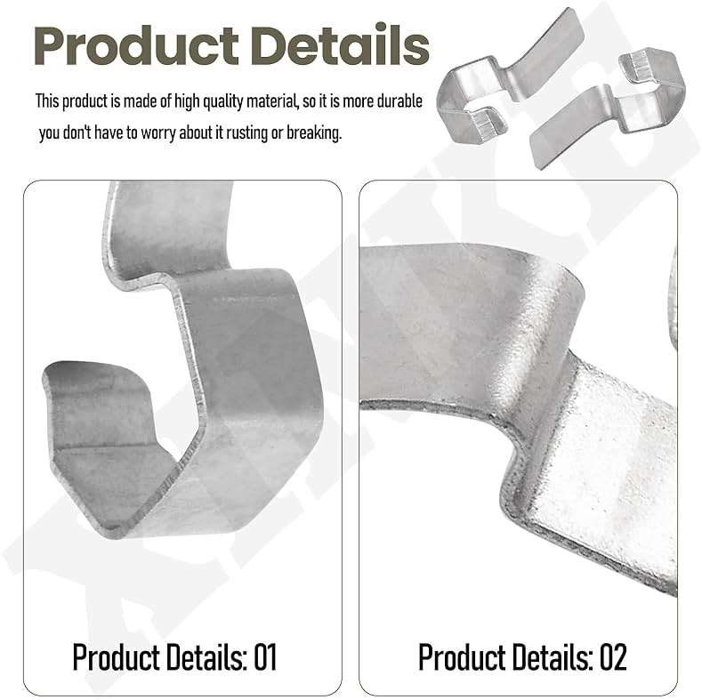 XINKE 24 Pcs Jar Stainless Steel Clips/Clamps for 6 Jars, for Airtight Seal The Seal and Clips Close The Jar Tightly - Image 7