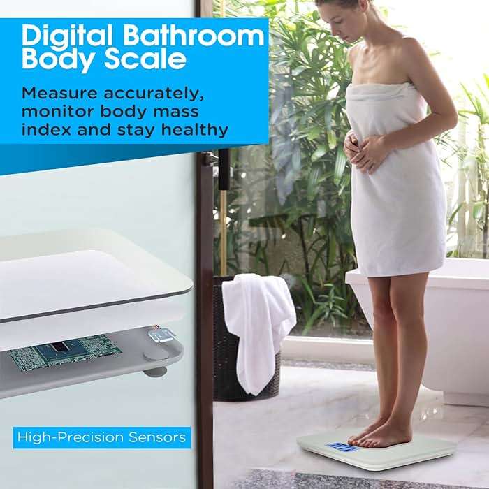 Awaiymi Talking Scales for Body Weight, Highly Accurate Digital Talking Bathroom Scale with Large LCD Screen, Auto On & Off, Talking Scales for Visually Impaired or Elderly, Includes Batteries, 551 LB - Image 3