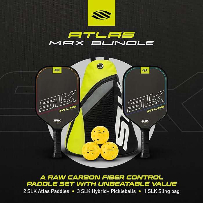 Selkirk Sport SLK Pickleball Paddles Set of 2 | Designed in The USA | Choose The SLK Neo Graphite, SLK Neo Fiberglass Pickleball Set or SLK Atlas Pickleball Bundle - Image 3