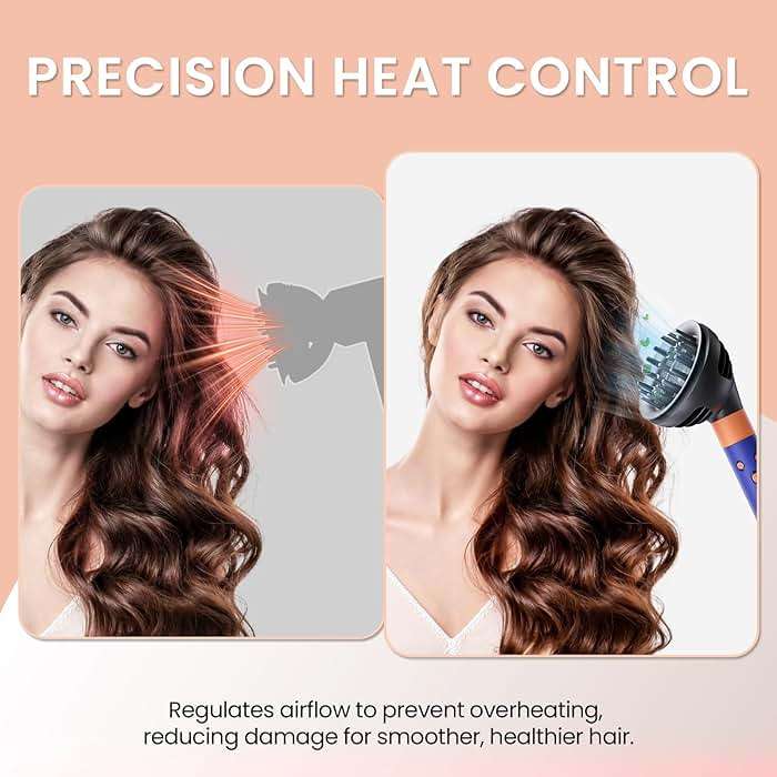 AIRUISH Upgraded Diffuser Wave Curl for Dyson Airwrap, Attachment Diffuser Nozzle Dome and Diffuse Modes, For All Models of Dyson Curling Iron - Image 7