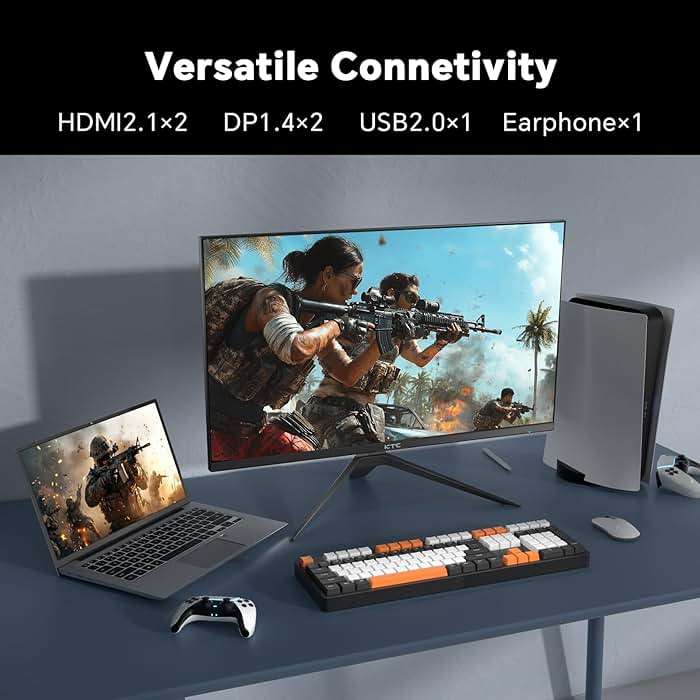 KTC 27 inch 4K 144Hz Gaming Monitor, UHD 3840 x 2160 IPS Computer PC Monitor, FreeSync & G-Sync, HDR Support, 134% sRGB, HDMI/DisPlayPort/USB, Tilt Adjustable, VESA Mountable, H27P22 - Image 5