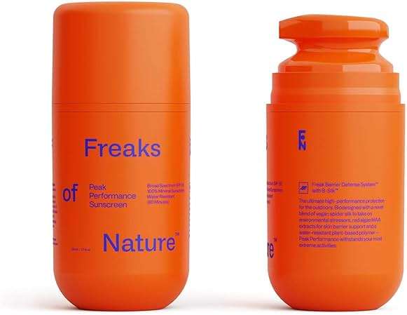 Freaks of Nature Peak Performance SPF 50 | 100% Mineral Sunscreen | Lightweight, Fast-Absorbing, 80-Min Water-Resistant | Plant-Based, Eco-Friendly, Reef-Safe, Cruelty-Free | All Skin Types| 1.7 oz - Image 1
