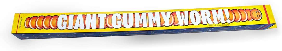 GGB Candies Giant Gummy Worm, 3 Pound, Fruity Flavor (Cherry/Blue Raspberry) - Image 2
