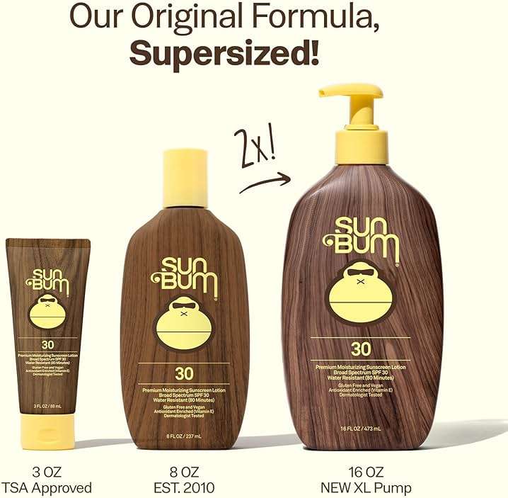 Sun Bum Original SPF 30 Sunscreen Body Lotion - Broad Spectrum Moisturizing Sunscreen with Vitamin E - Hawaii 104 Act Compliant (Made Without Octinoxate & Oxybenzone) - 16 oz - Image 4