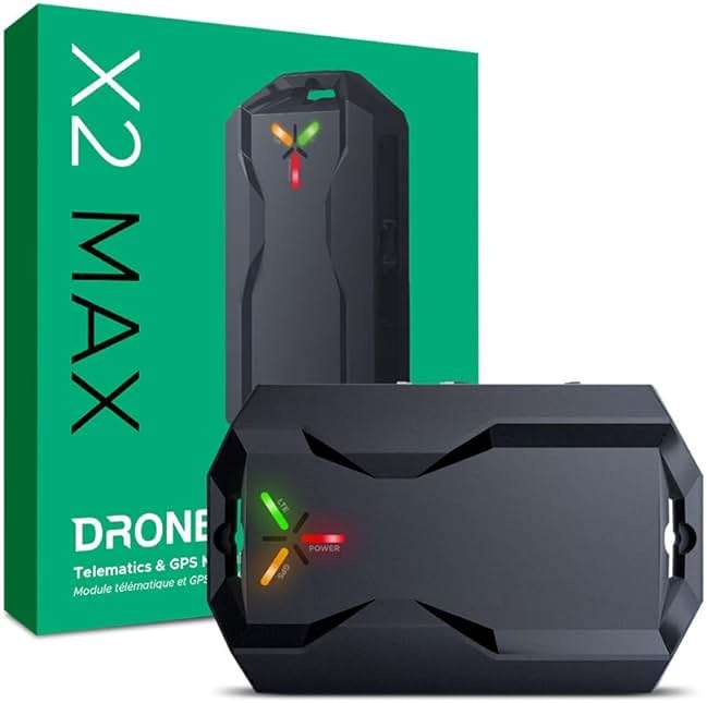 DroneMobile X2-MAX with LTE + Advanced GPS + Backup Battery Add-On Module Location Tracker: Vehicle LTE GPS Tracker with Smartphone Control & Vehicle Health Monitoring (Subscription Required) - Image 1