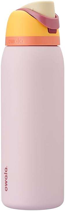 Owala FreeSip Insulated Stainless Steel Water Bottle with Straw for Sports and Travel, BPA-Free Sports Water Bottle, 40 oz, Candy Store - Image 1
