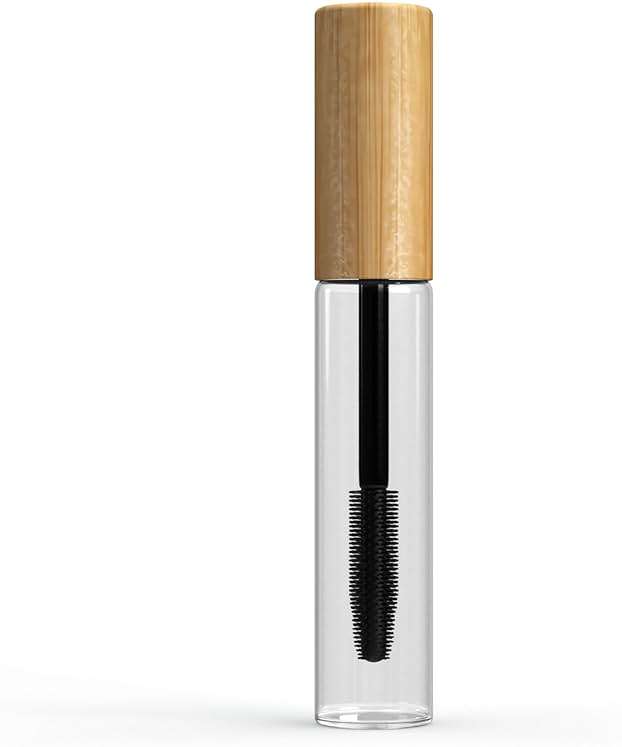 Glass Lash Serum Bottle 10ml with Silicone Wand, Leakproof Refillable Castor Oil Applicator for Eyelash, Eyebrow & Hairline Growth Serums, Travel Size - Image 1