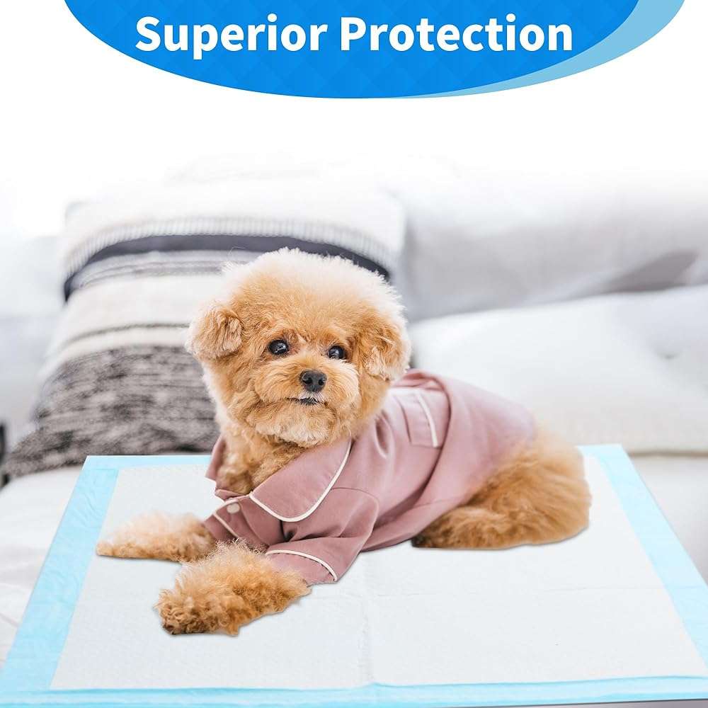 Puppy Pee Pads 22" x 22" 80 Pack, Ultra Absorbent Leakproof Potty Pads for Puppies, Small Dogs, and Cats, Heavy-Duty, Fast-Drying, Wee Wee Pads for Indoor Training and Crates by FRONTLINE - Image 2