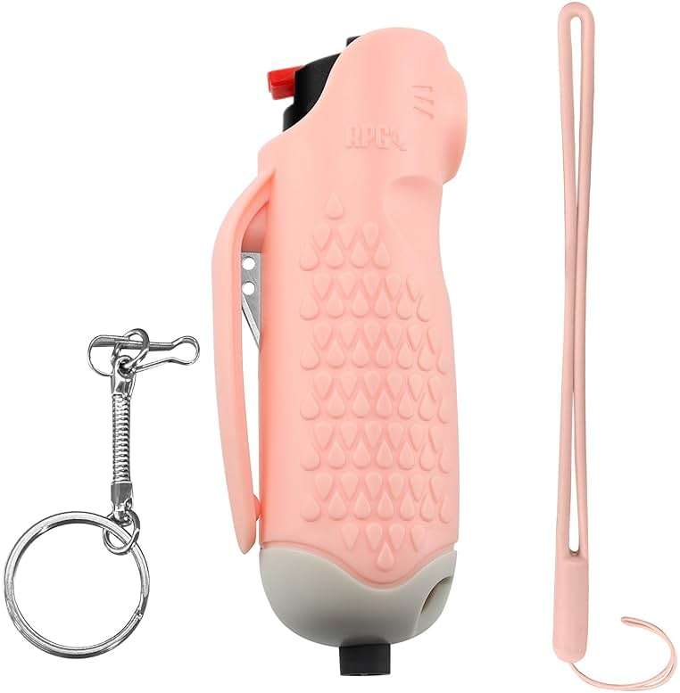 3-in-1 Self-Defense Pepper Spray, Pepper Spray with Seat Belt Cutter & Window Breaker - Safety Keychain Set for Women | Self Defense Weapons & Car Essentials | Made in The USA - Image 1
