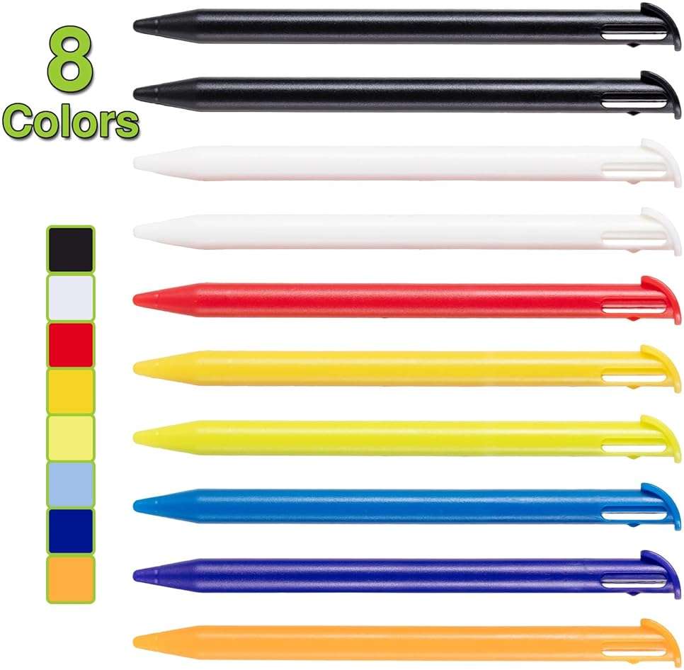 Mart Cobra New Nintendo 3DS XL Stylus 10 Pack - New 3DS XL Accessories - 10 Colorful Small Stylist Pencils - Compatible with Original New 3DS XL Games - Image 6