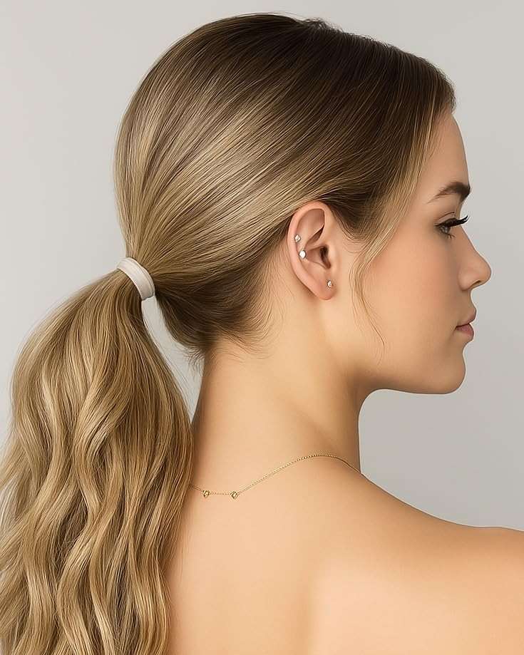 Heliums Soft Hair Ties - No Damage Seamless Nylon Fabric Bands, Stretchy Ponytail Holders for Thin & Thick Hair - Standard 1.5 Inch, Neutrals, 20 Pack - Image 7