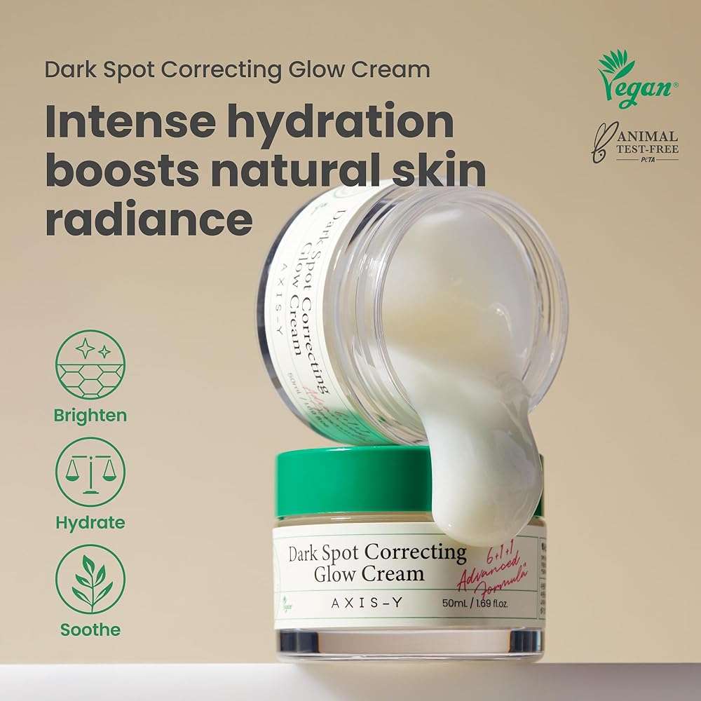 AXIS-Y Dark Spot Correcting Glow Cream – Brightening Moisturizer for Face with 2% Alpha Arbutin, 5% Niacinamide & Ceramides – Hydrating Korean Skincare for Dark Spots & Uneven Tone (1.69 fl. oz.) - Image 2