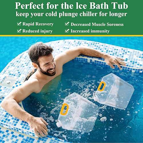 Jingmore 1.3 Gallon Collapsible Water Storage Bag Emergency Jug Container Clear Plastic Water Bladder for Outdoor Sport Camping Hiking No Leak, Freezable, Odorless, Flat Folding - Image 8