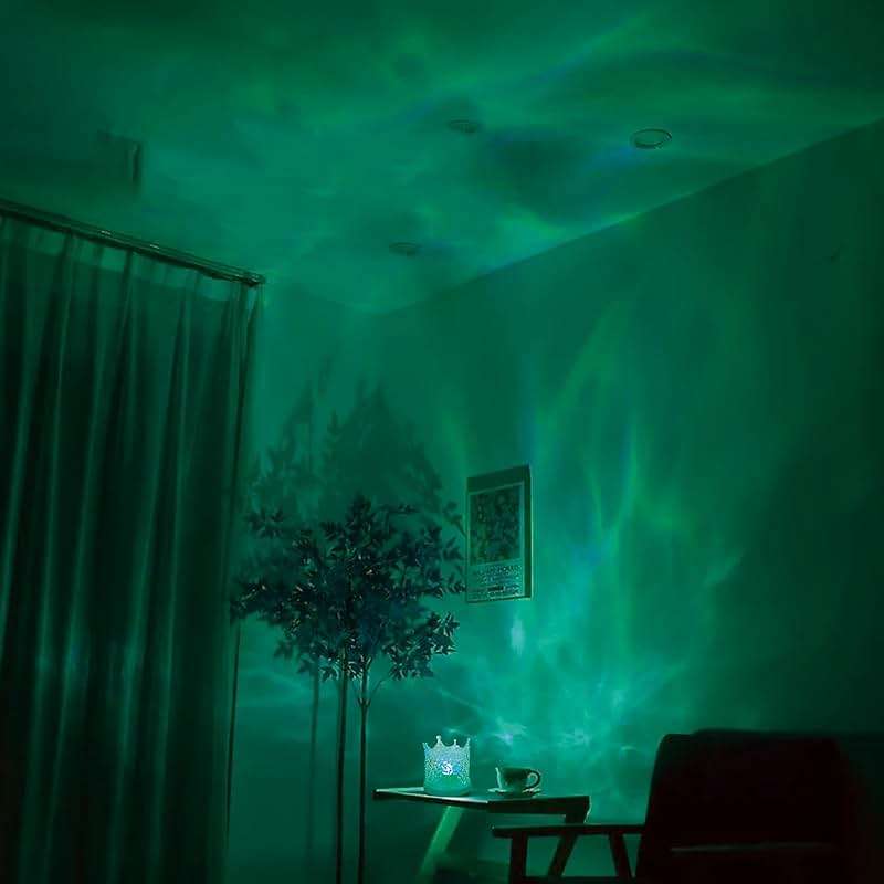 Ocean Wave Ceiling Projector, Northern Lights 16 Colors Water Lights Projector, Water Ripple Ambient Night Light with Remote, Touch Control Aurora Projector for Bedroom,Room Decor,Kids Room (Crown) - Image 6
