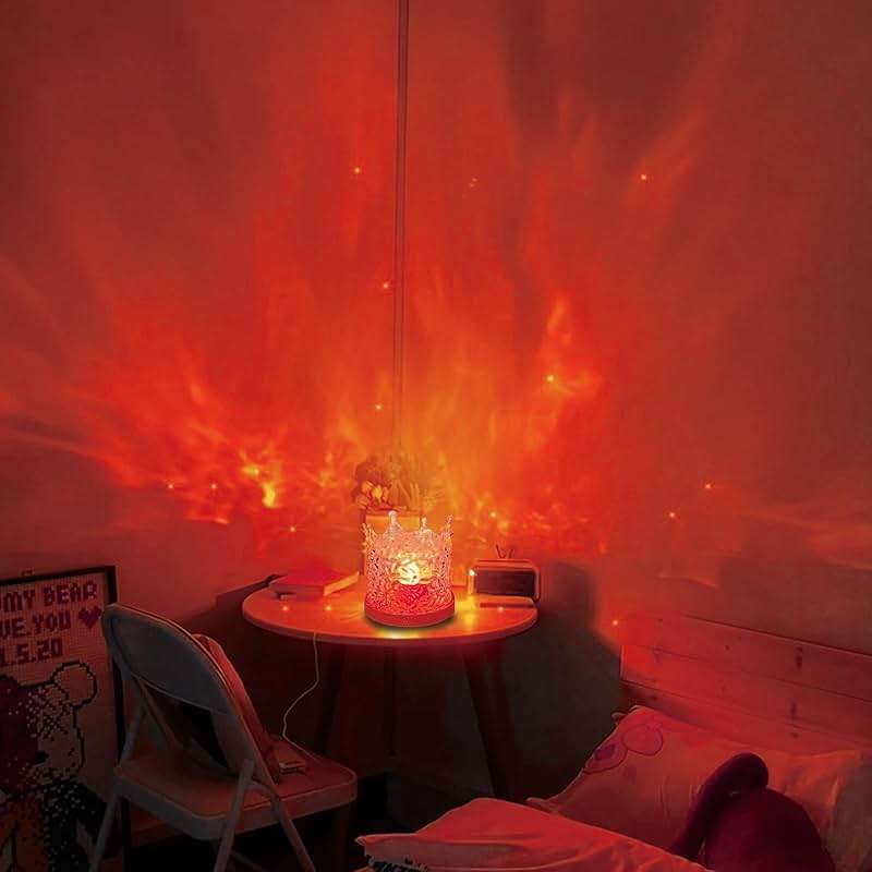 Ocean Wave Ceiling Projector, Northern Lights 16 Colors Water Lights Projector, Water Ripple Ambient Night Light with Remote, Touch Control Aurora Projector for Bedroom,Room Decor,Kids Room (Crown) - Image 8