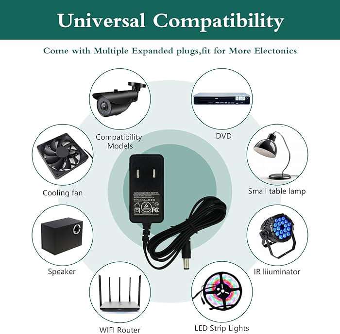 5V 1A Power Cord for Crosley Record Player, AC to DC Power Adapter Charger for Crosley Cruiser Plus CR8005F CR8005D CR8005F-GA CR8005F-WO CR8005D-TU CR8005D-BL Victrola/Wockoder DC5V Player Supply - Image 5
