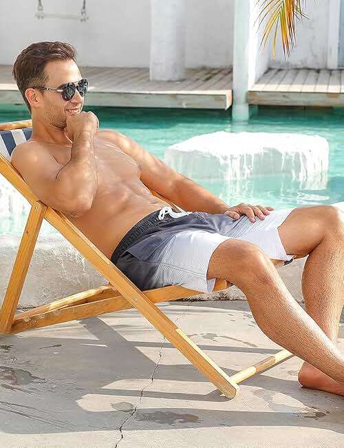 westwolf Men's Swim Trunks with Compression Liner 9" Quick Dry Board Shorts - Image 6