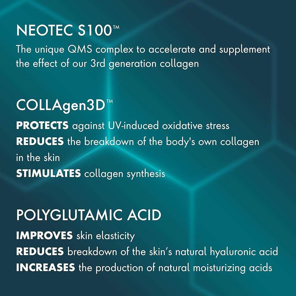 QMS Medicosmetics PRECISION CARE COLLAgen3D Serum – Revolutionary Anti-Aging Facial Skincare Visibly & Measurably Reduces Wrinkles & Counteracts Signs of Aging – 1.01 oz - Image 5