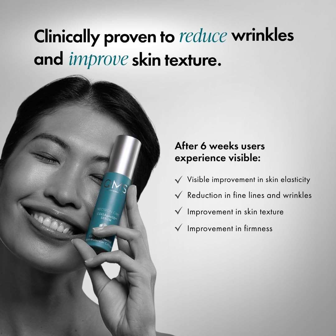 QMS Medicosmetics PRECISION CARE COLLAgen3D Serum – Revolutionary Anti-Aging Facial Skincare Visibly & Measurably Reduces Wrinkles & Counteracts Signs of Aging – 1.01 oz - Image 6