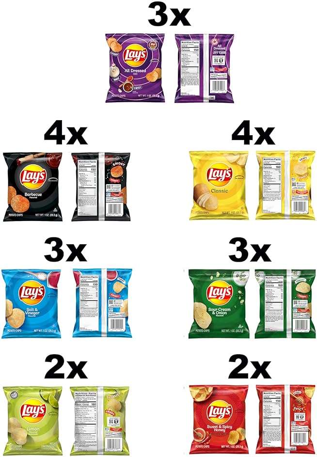 Lay's Potato Chips Variety Pack, 1 oz Bags, (21 Pack) (Packaging and Formula May Vary) - Image 5