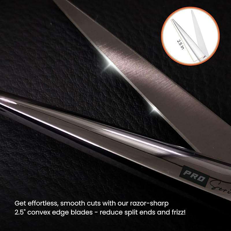 Hair Cutting Scissors 6.25" Barber Scissor, Ideal for Professional Barber, Men, Women, and Hair Stylist Trimming Kit for Haircutting Best Shears for Hair Cut by SIZZO - Image 4