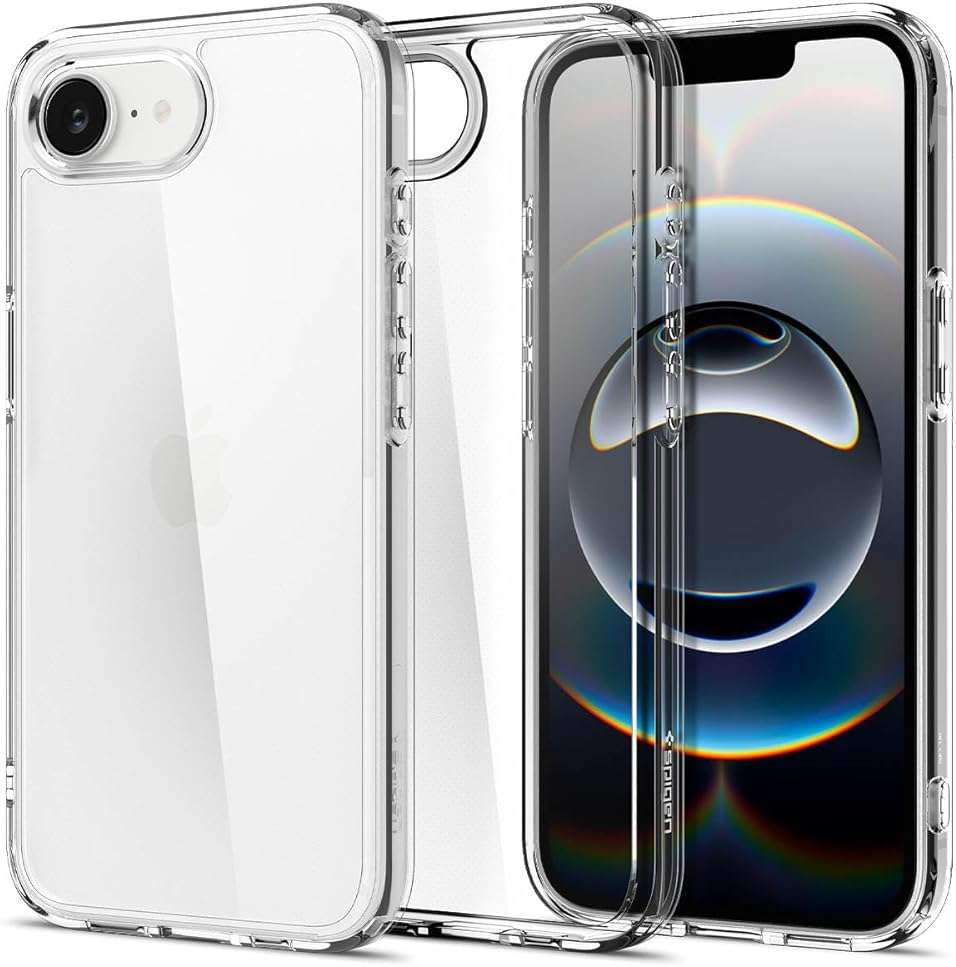 Spigen for iPhone 17e / 16e Case, Ultra Hybrid [No Magnet Ring][Anti-Yellowing] - Crystal Clear - Image 1