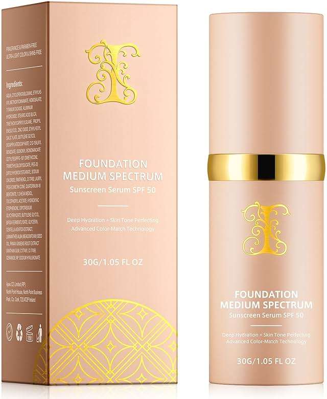 Color Changing Foundation Concealer Cover Cream Liquid Base Flawless Full Coverage Natural Foundation Makeup Moisturizing Fluid for All Skin SPF15 (#2, 30ml) - Image 1