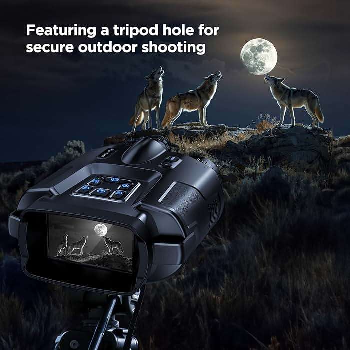 Diyimin 4K Night Vision Goggles for Adults, 2000FT Infrared Night Vision Binoculars with Tactical Light, 8X Digital Zoom for Outdoor, Camping and Travel - Image 8