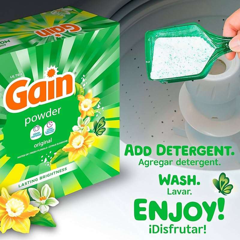 Gain Powder Laundry Detergent, Original Scent, 167 Loads, 154 OZ - Image 6