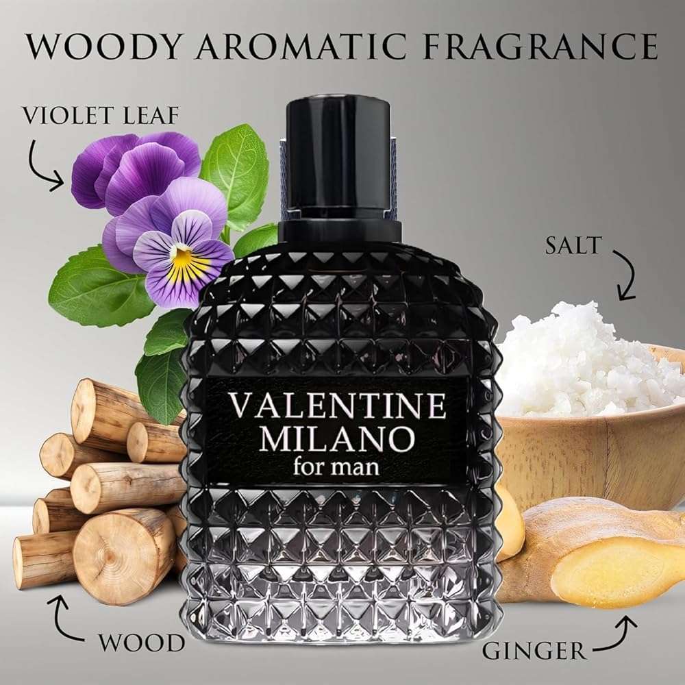 Valentine Milano Men's Cologne 3.4 Fl. Oz. Eau de Parfum Spray - Image 3