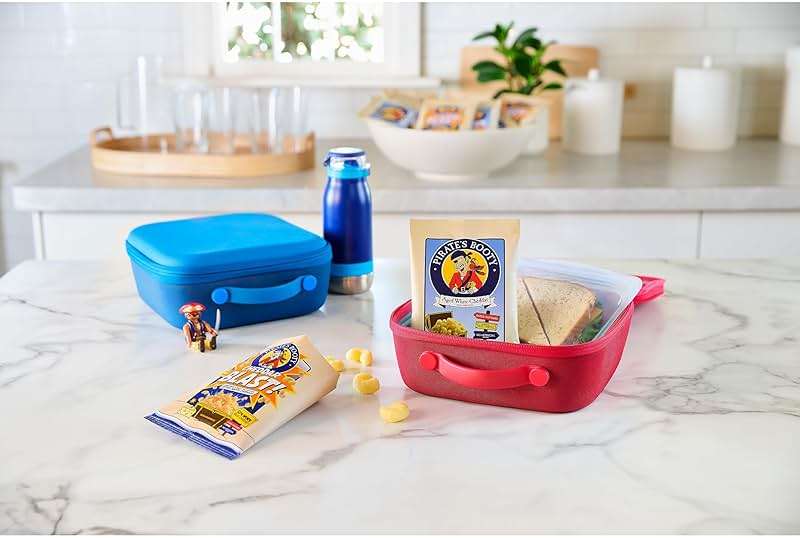 Pirate's Booty Aged White Cheddar and Cheddar Blast Cheese Puffs Variety Pack, Gluten-Free, Kids Snacks, 0.5oz and 0.75oz (18ct) - Image 5