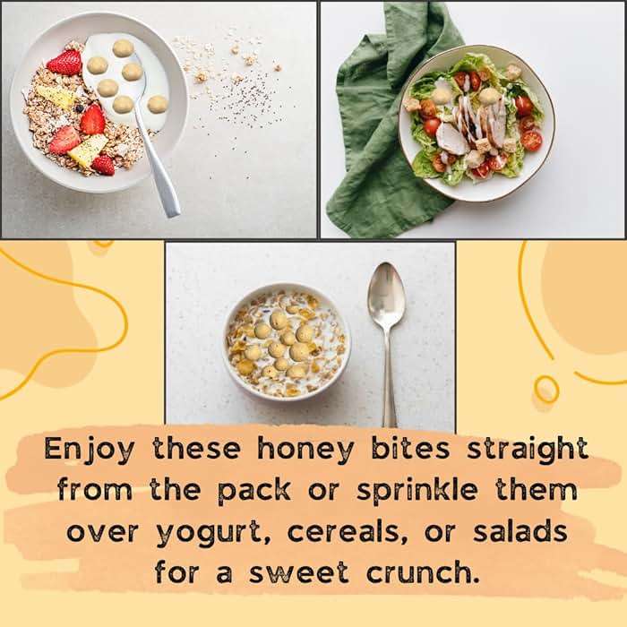 G-BOX Freeze Dried Bit O Honey, 4 OZ, Crunchy Honey & Almond Candy, TikTok Trend Items Featuring Old School Candy Vibes- Perfect for Fans of Freeze Dried Candies, Air-tight Sealed in a Deli Container - Image 4